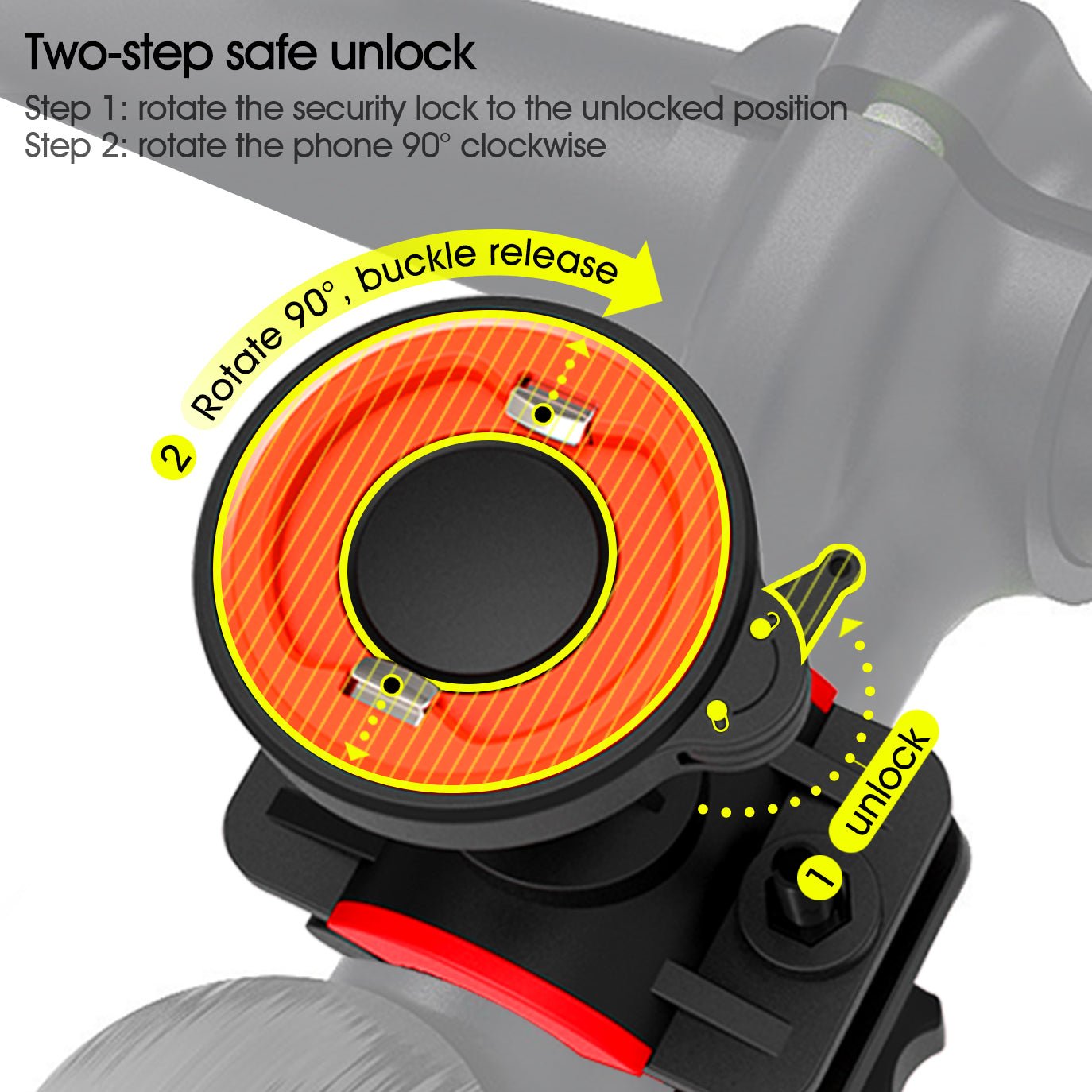 Electric bicycle mobile phone bracket - One for All