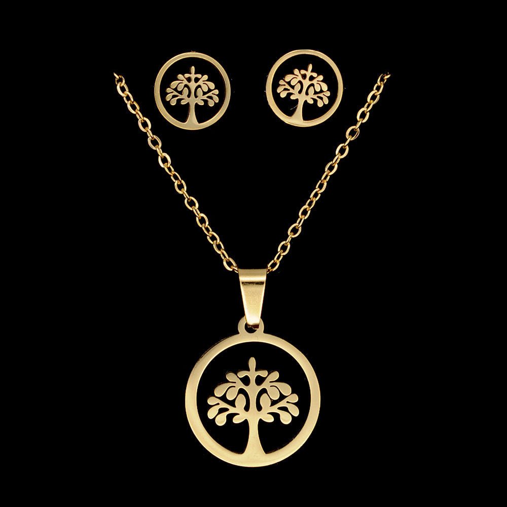 Stainless Steel Life Tree Set Diy Fashion Titanium Steel Jewelry - One for All