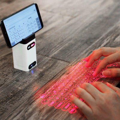 LEING FST Virtual Laser Keyboard Bluetooth Wireless Projector Phone Keyboard For Computer Pad Laptop With Mouse Function - One for All
