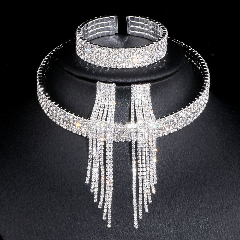 Fashion Choker Necklace Jewelry Full Of Diamonds - One for All