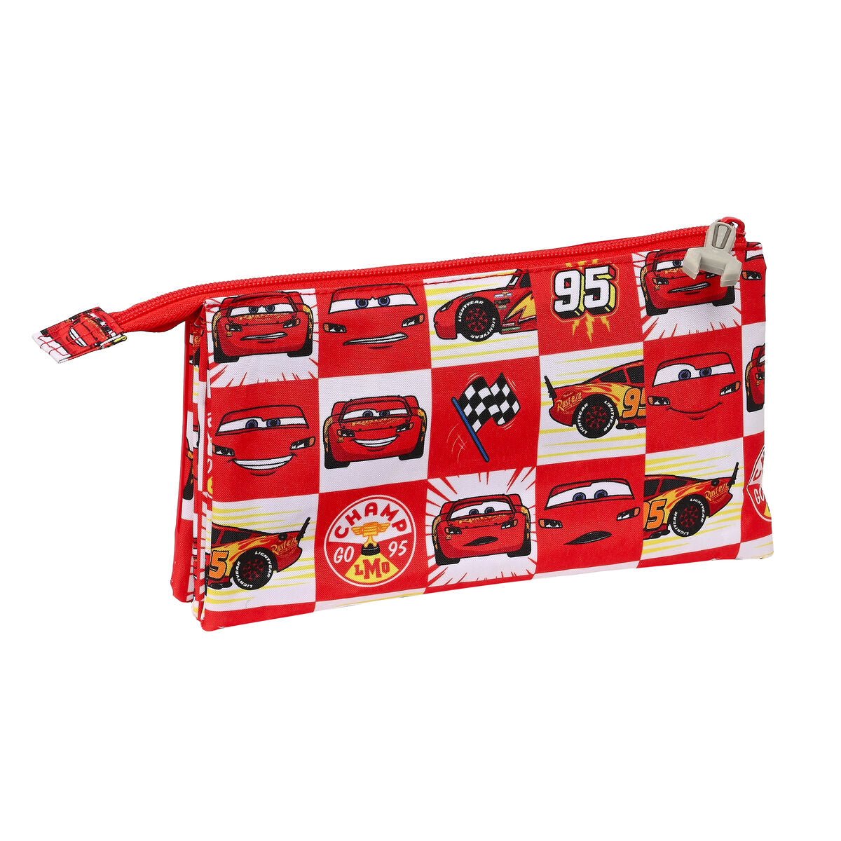 Triple Carry - all Cars Let's race Red White (22 x 12 x 3 cm) - One for All
