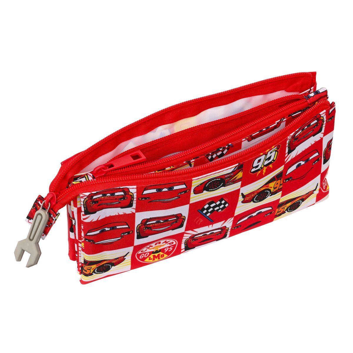 Triple Carry - all Cars Let's race Red White (22 x 12 x 3 cm) - One for All