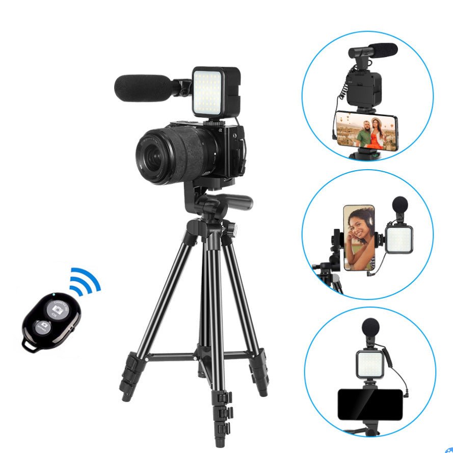 LED Light Video Shooting Portable Tripod - One for All