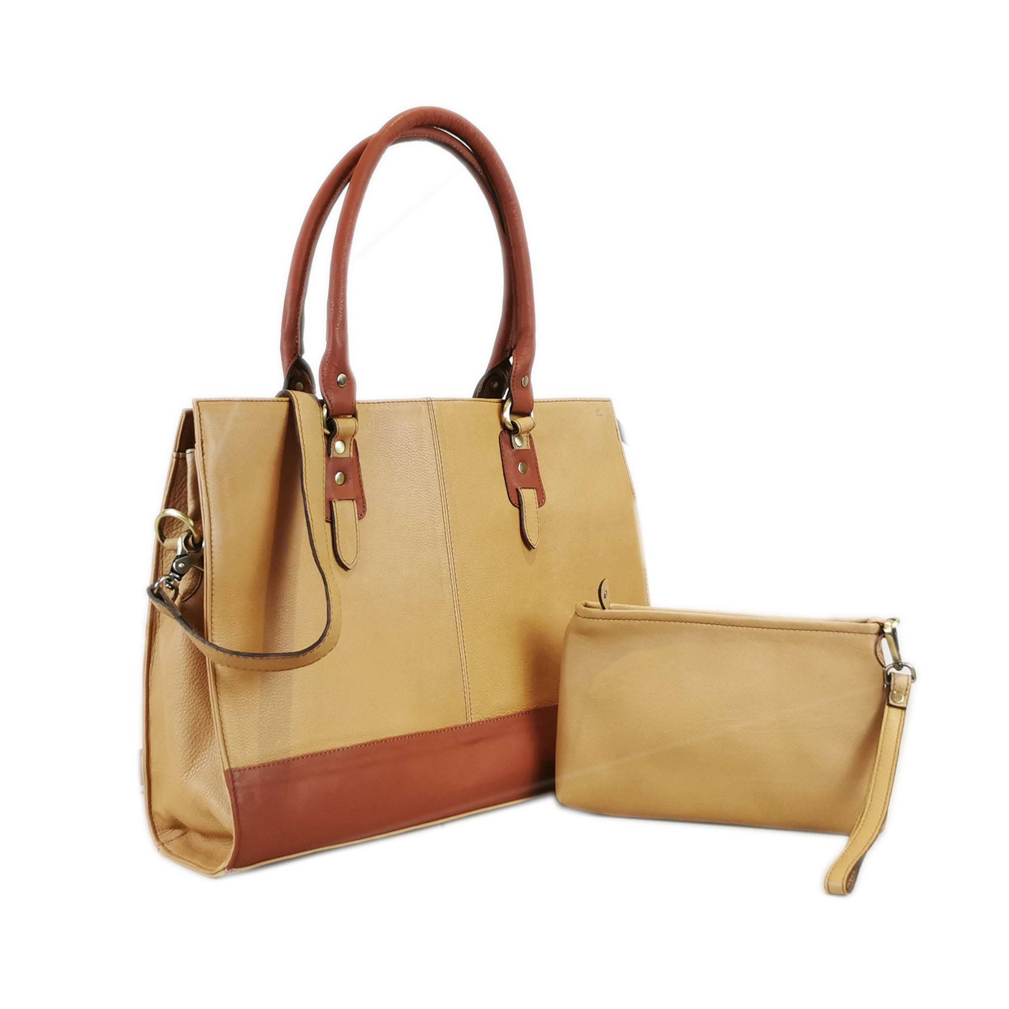The Signature 17" Bag, Beige/Tan - One for All