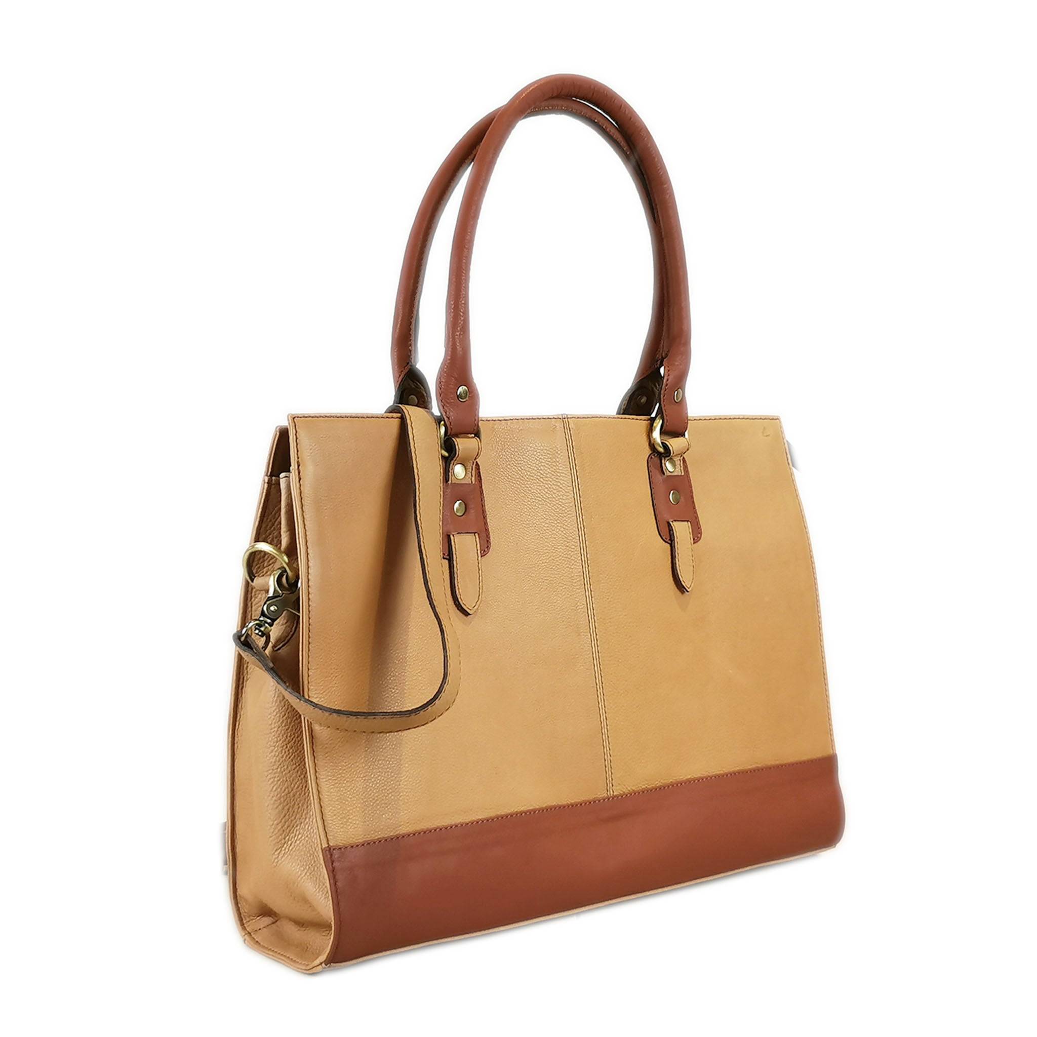 The Signature 17" Bag, Beige/Tan - One for All