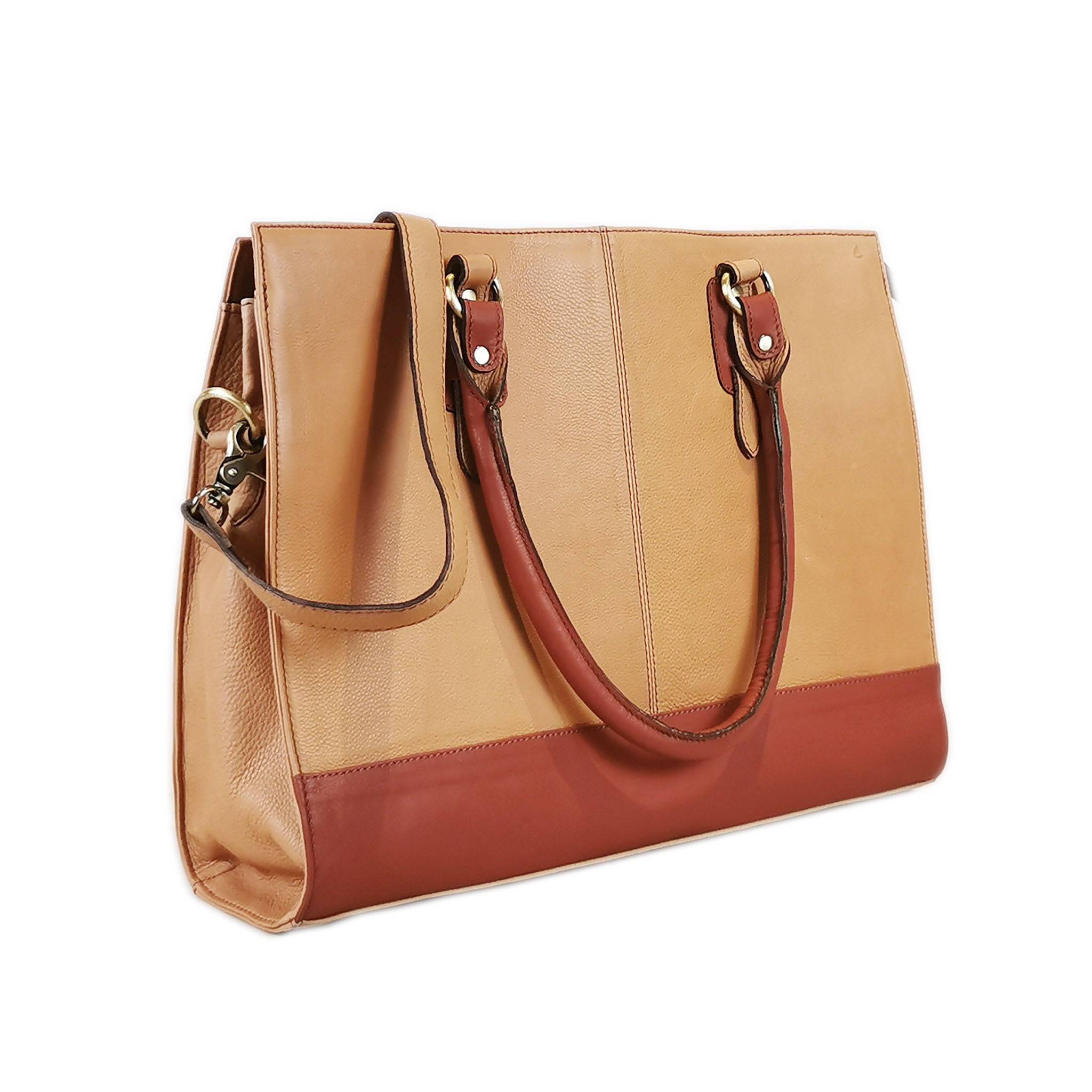 The Signature 17" Bag, Beige/Tan - One for All