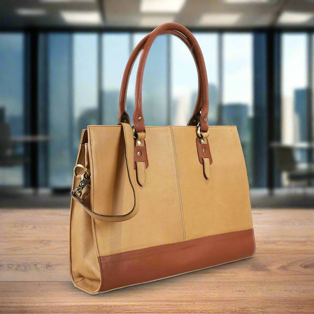 The Signature 17" Bag, Beige/Tan - One for All
