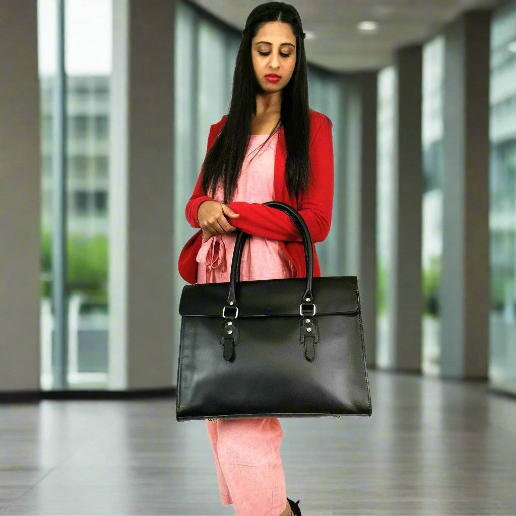 The Signature 17" Bag, Black Flap - One for All