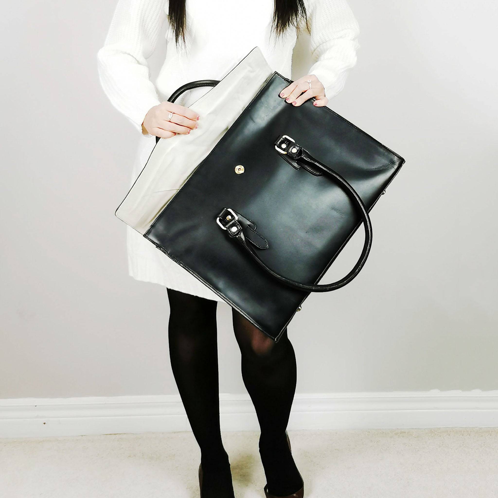 The Signature 17" Bag, Black Flap - One for All