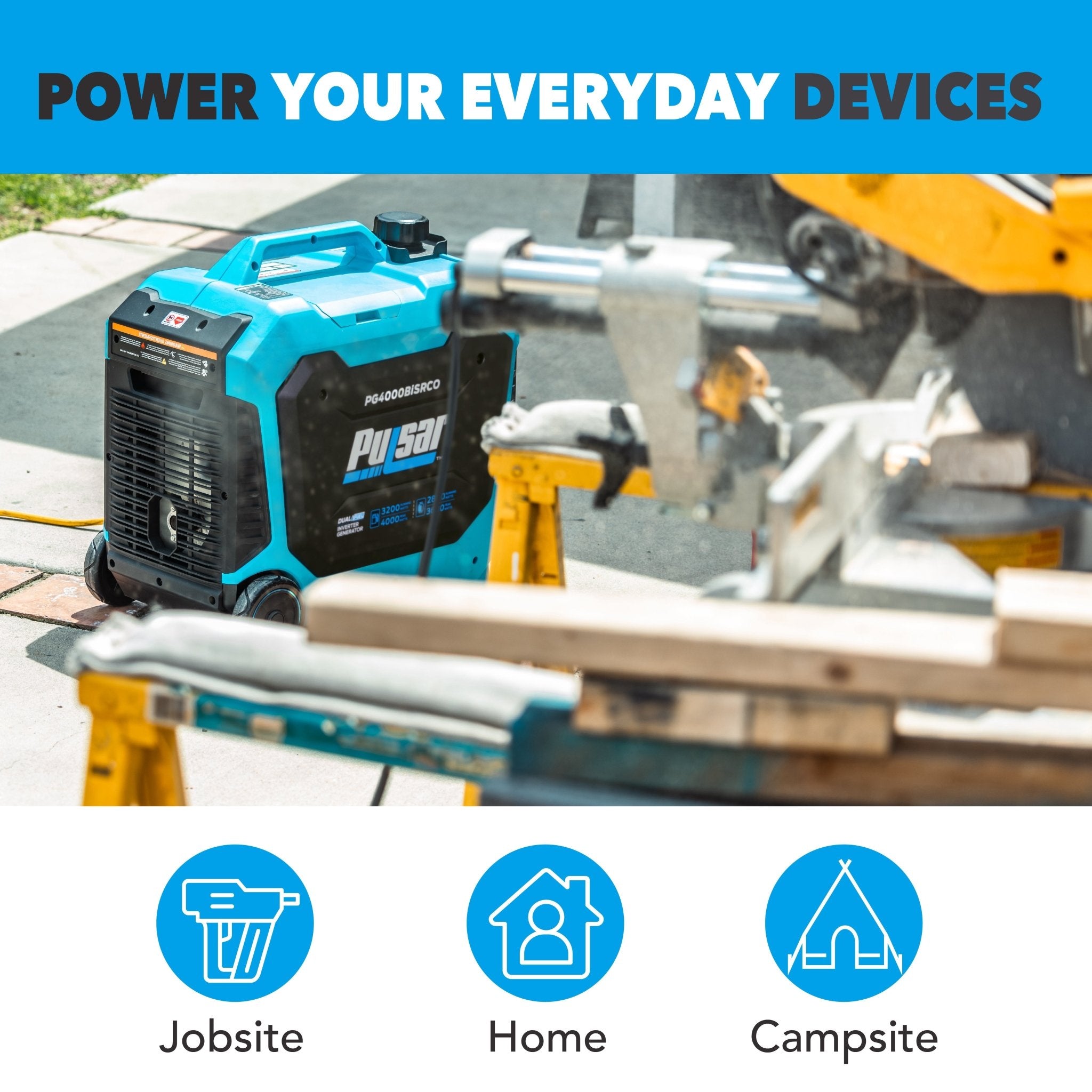 4000W Dual Fuel Inverter Generator with CO Sentry - One for All