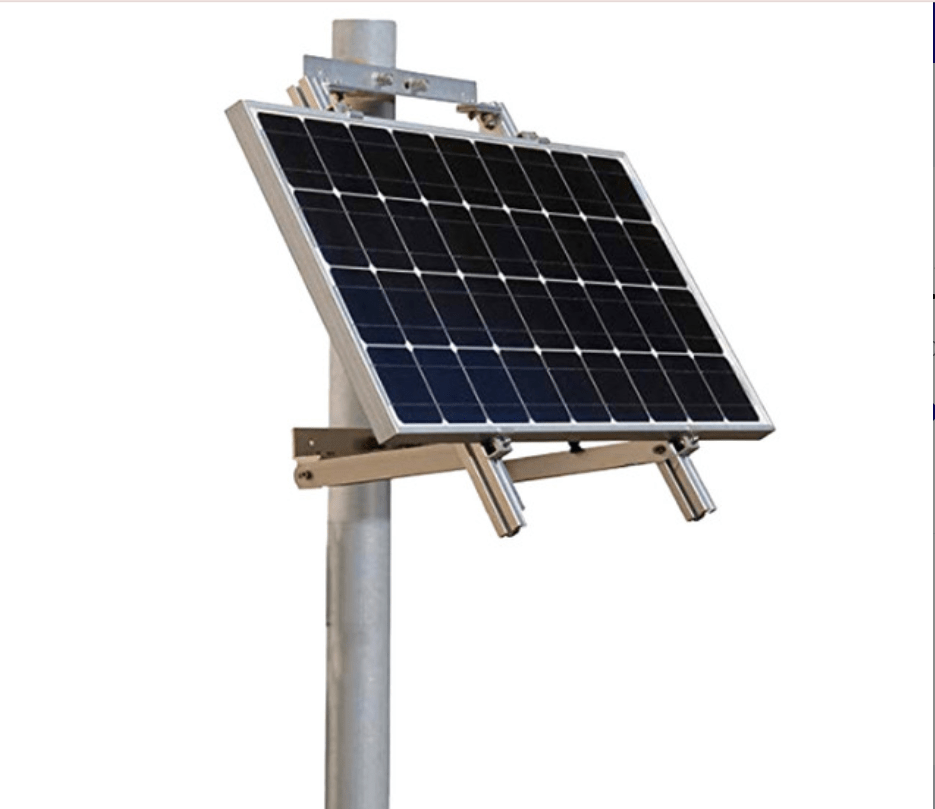 Single Side 27.4in Pole Mount Support For Solar Panel - One for All