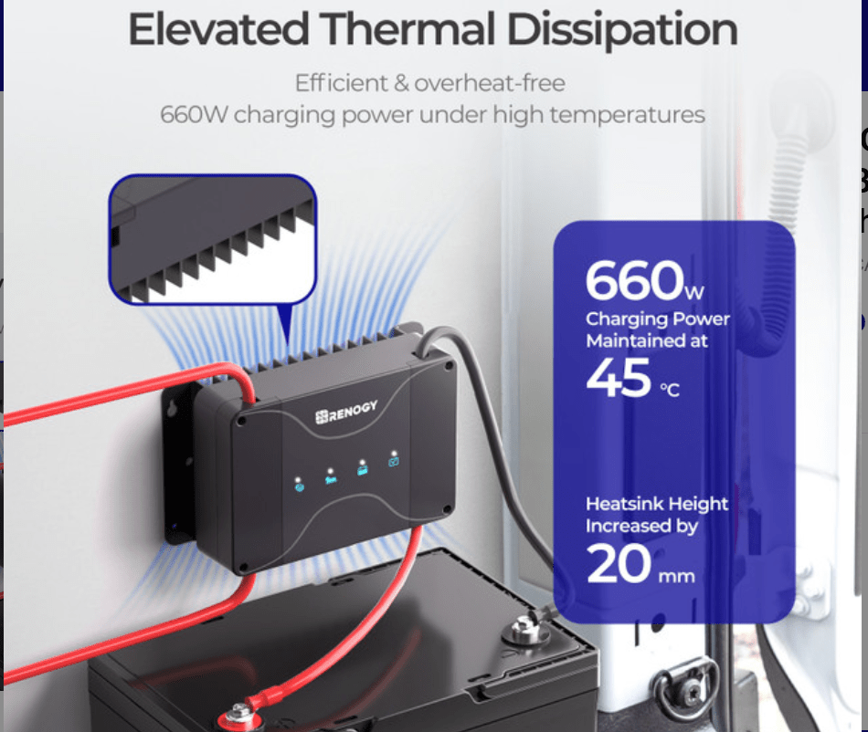 30A 12V DCC30S Dual Input DC - DC On - Board Battery Charger with MPPT - One for All