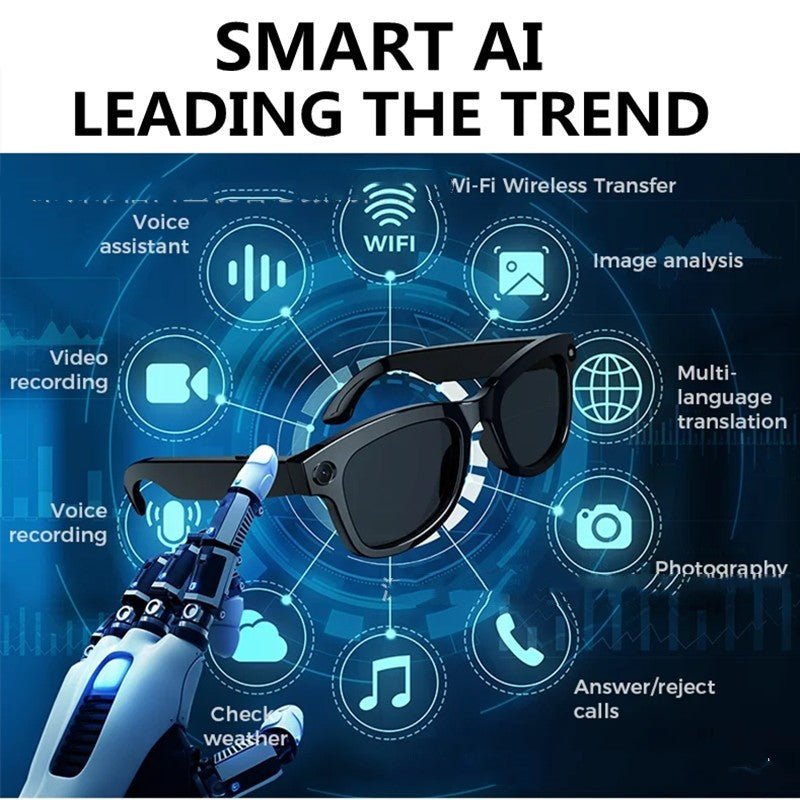 AI Glasses Sunglasses Can Call Video Shooting Video - One for All