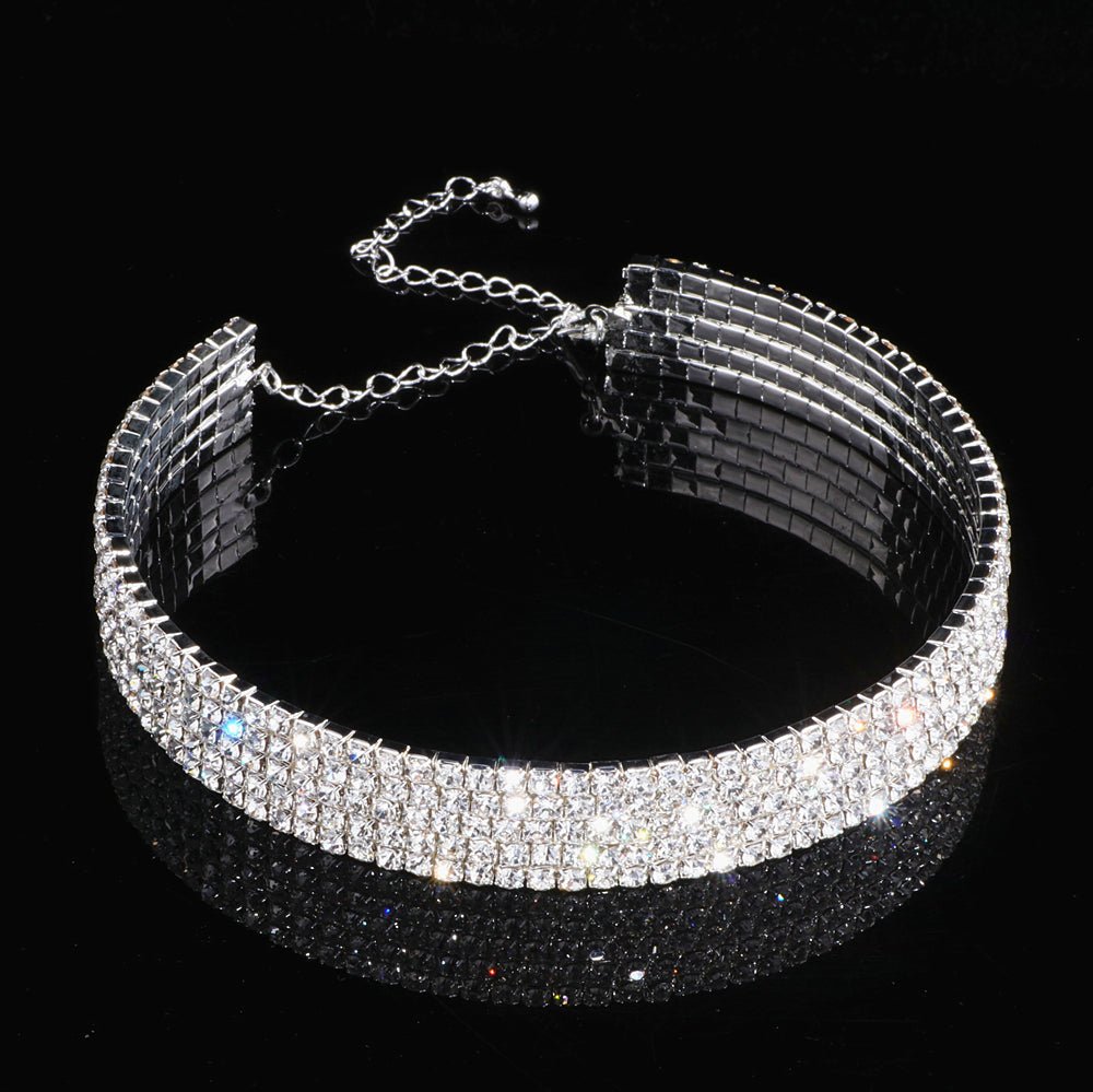 Fashion Choker Necklace Jewelry Full Of Diamonds - One for All