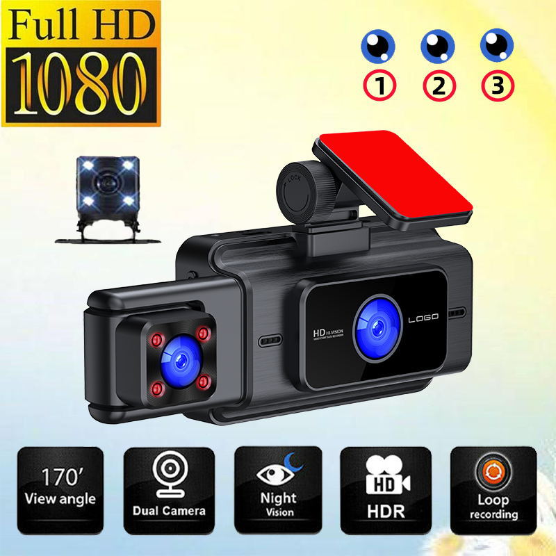 3 Lens Video Driving Recorder - One for All