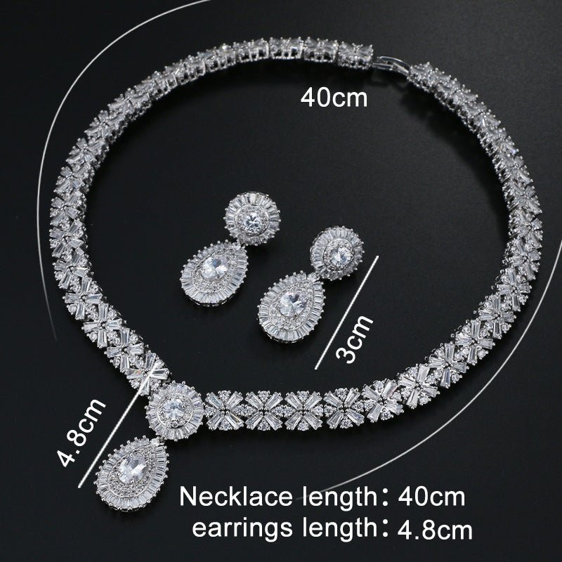 Temperament Fashion Bride Round Zircon Wax Inlaid Jewelry - One for All