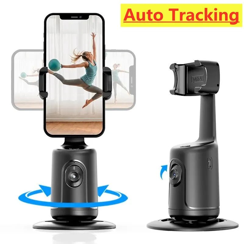 360 Auto Face Tracking Gimbal AI Smart Gimbal Face Tracking Auto Phone Holder For Smartphone Video Vlog Live Stabilizer Tripod - One for All
