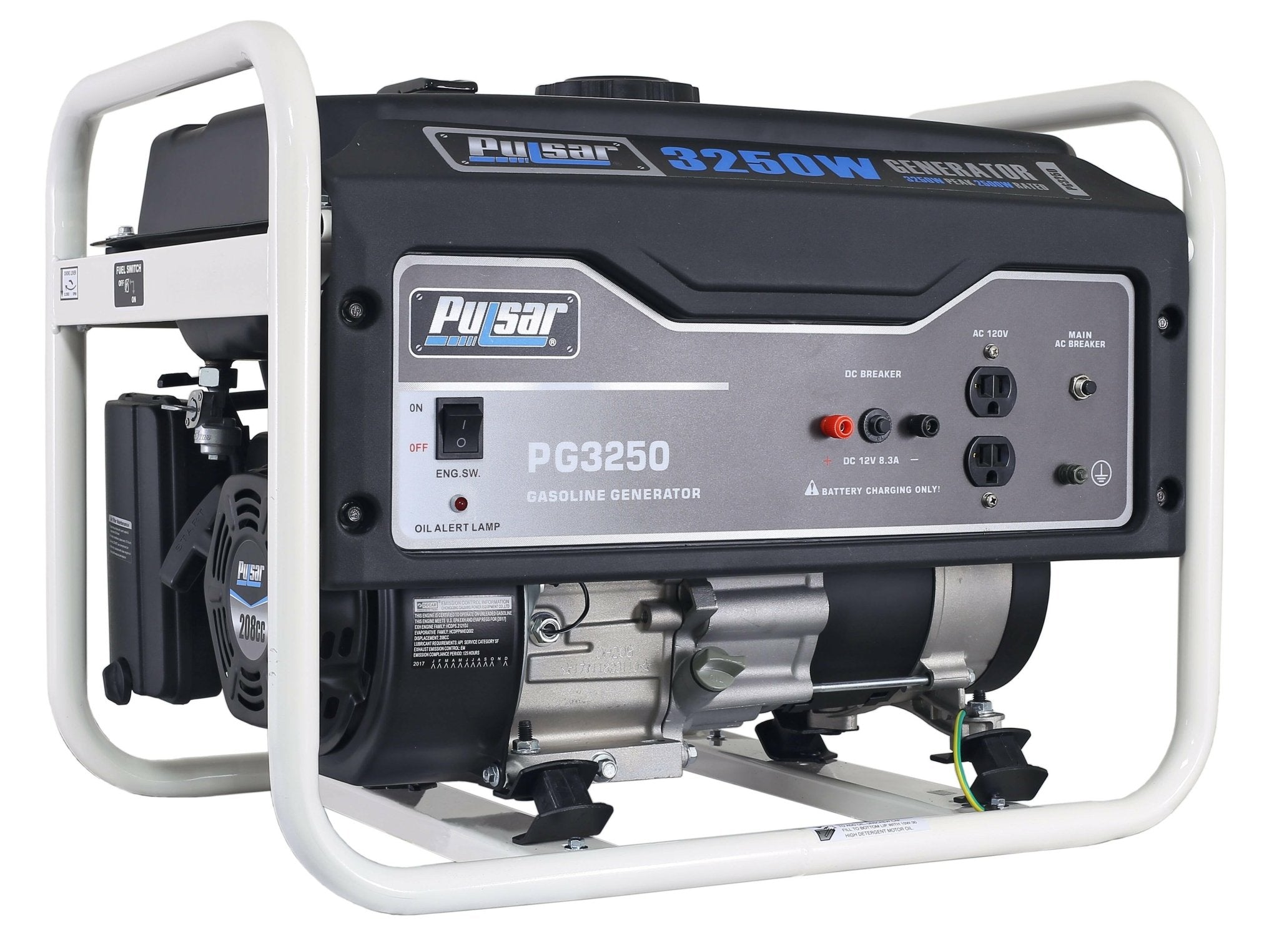 Pulsar 3250W Gas Powered Generator - One for All