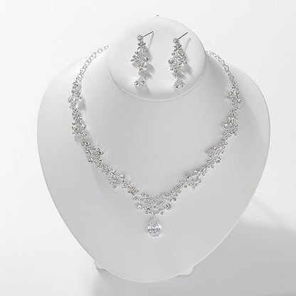 Necklace And Stud Earring Fashion Jewelry Set For Women - One for All