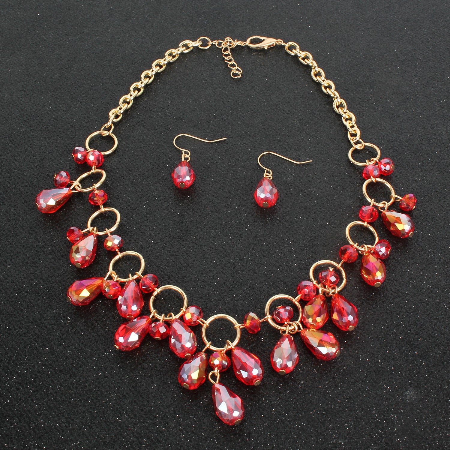 Fashion Jewelry Exaggerated Crystal Pendant Necklace - One for All