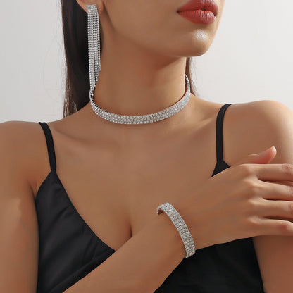 Fashion Choker Necklace Jewelry Full Of Diamonds - One for All
