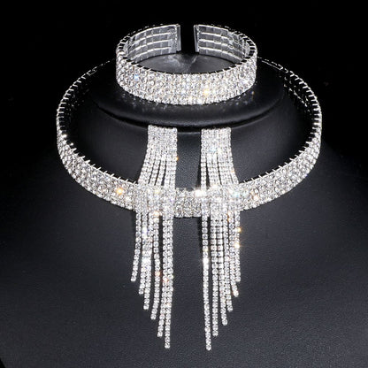 Fashion Choker Necklace Jewelry Full Of Diamonds - One for All