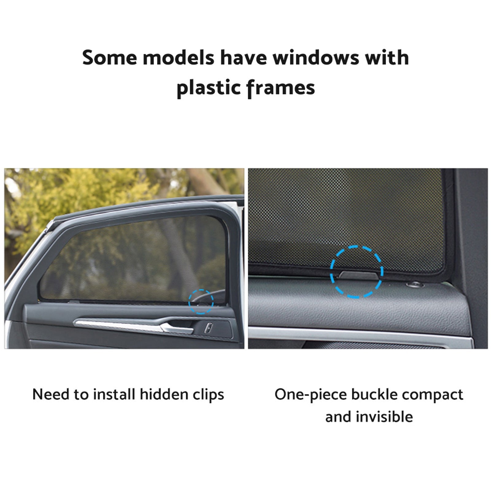 Triangular+Rear Window Shade Suitable for Mazda CX5 1st Gen 12 - 17 UVA Protection - One for All