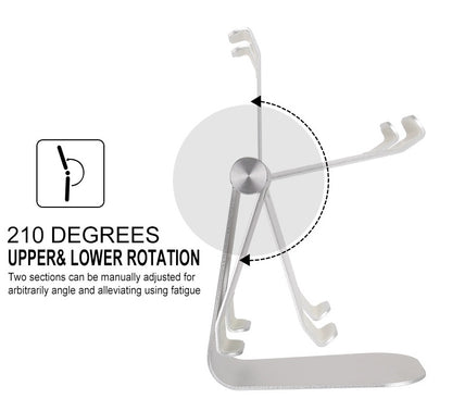 Compatible with Apple, Tablet Stands Holder For Ipad Stand Mini Tablet Phone Mount Support Deskt Accessories Adjustable Bracket - One for All