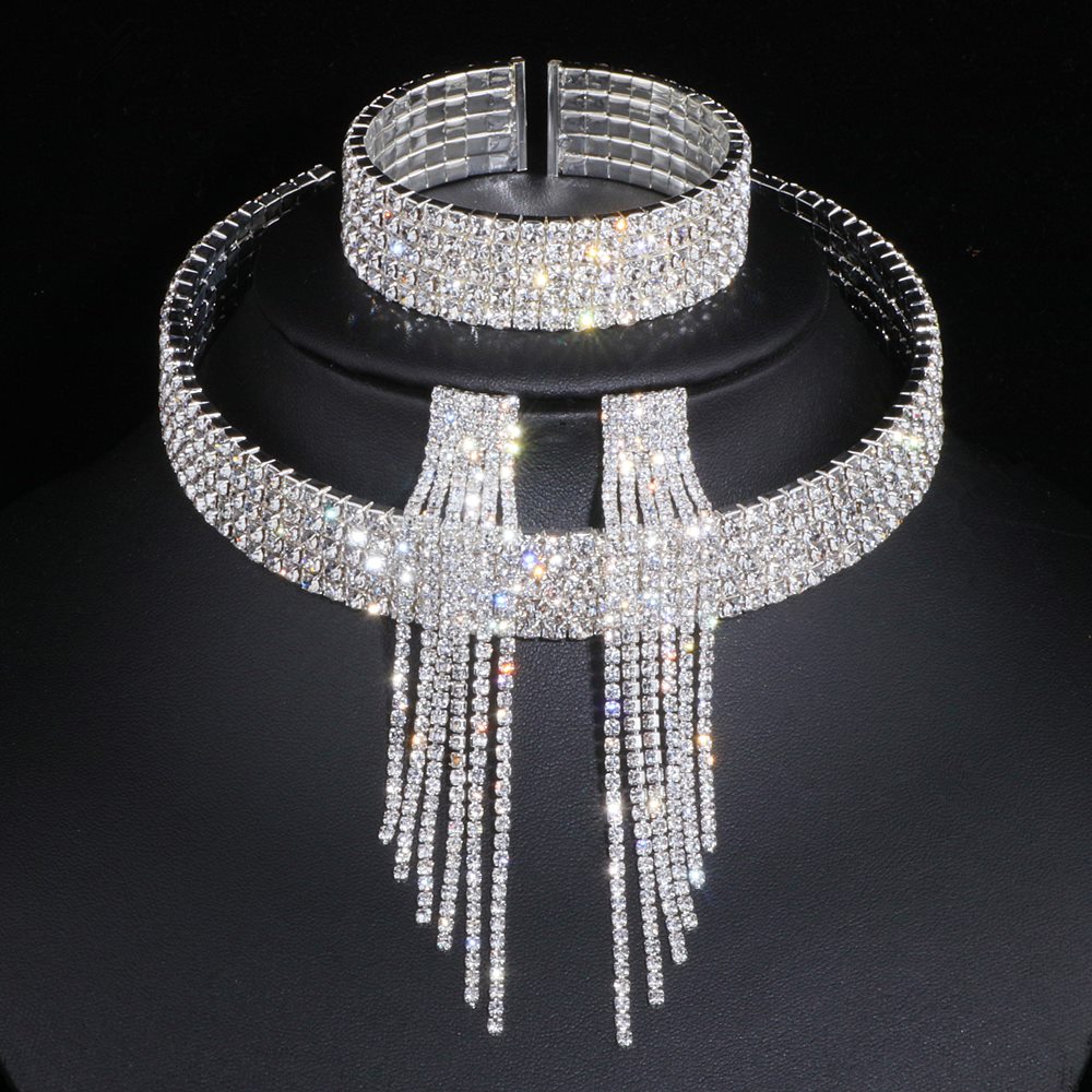 Fashion Choker Necklace Jewelry Full Of Diamonds - One for All