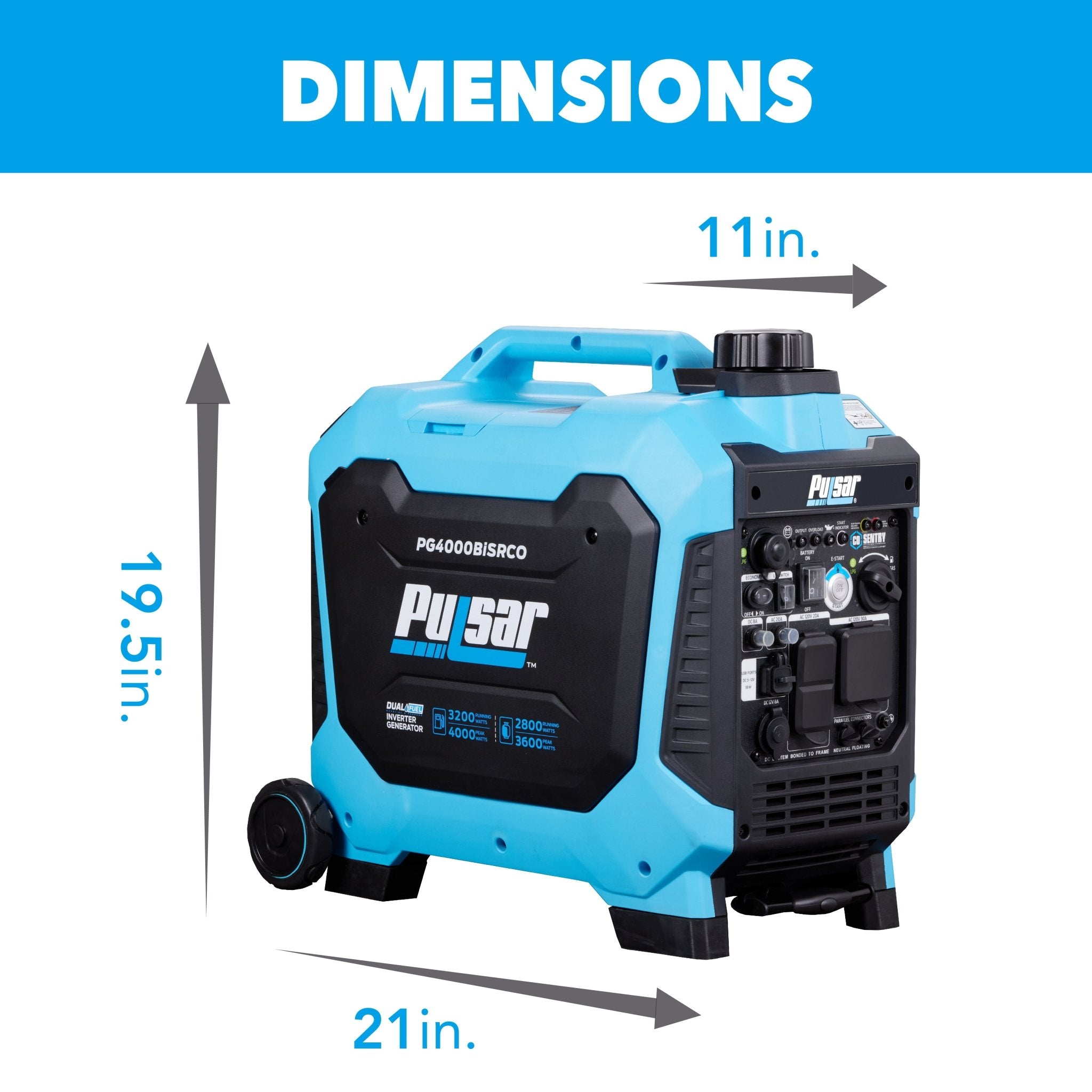 4000W Dual Fuel Inverter Generator with CO Sentry - One for All