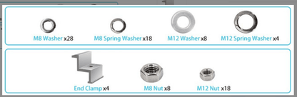 Single Side 27.4in Pole Mount Support For Solar Panel - One for All