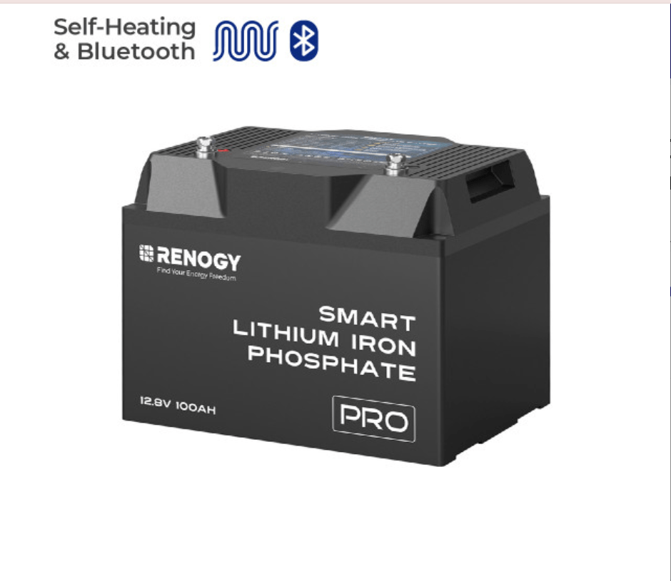 Pro - 12V 100Ah Smart Lithium Iron Phosphate Battery w/ Bluetooth & Self - Heating - One for All
