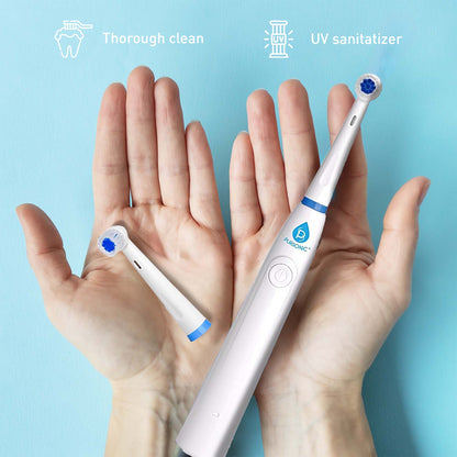 Pursonic Advanced Smile Care Bundle – LED Whitening Kit, Whitening Strips, & Electric Toothbrush - One for All