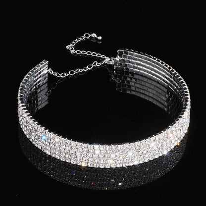 Fashion Choker Necklace Jewelry Full Of Diamonds - One for All