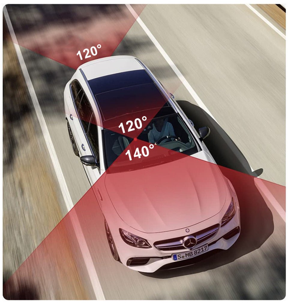 3 Lens Video HD 1080P Tachograph - One for All