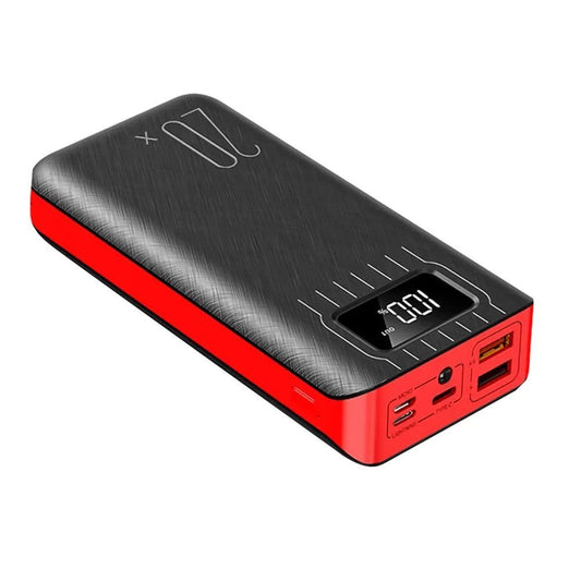20000mAh External Battery Power Bank Dual USB With LED Flashlight - One for All